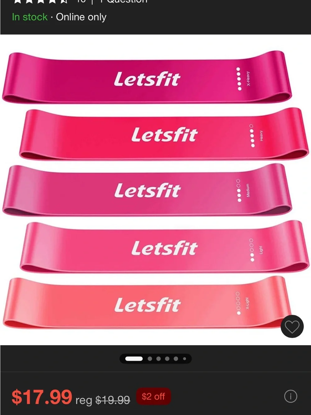 Pink Resistance Loop Bands - Set of 5